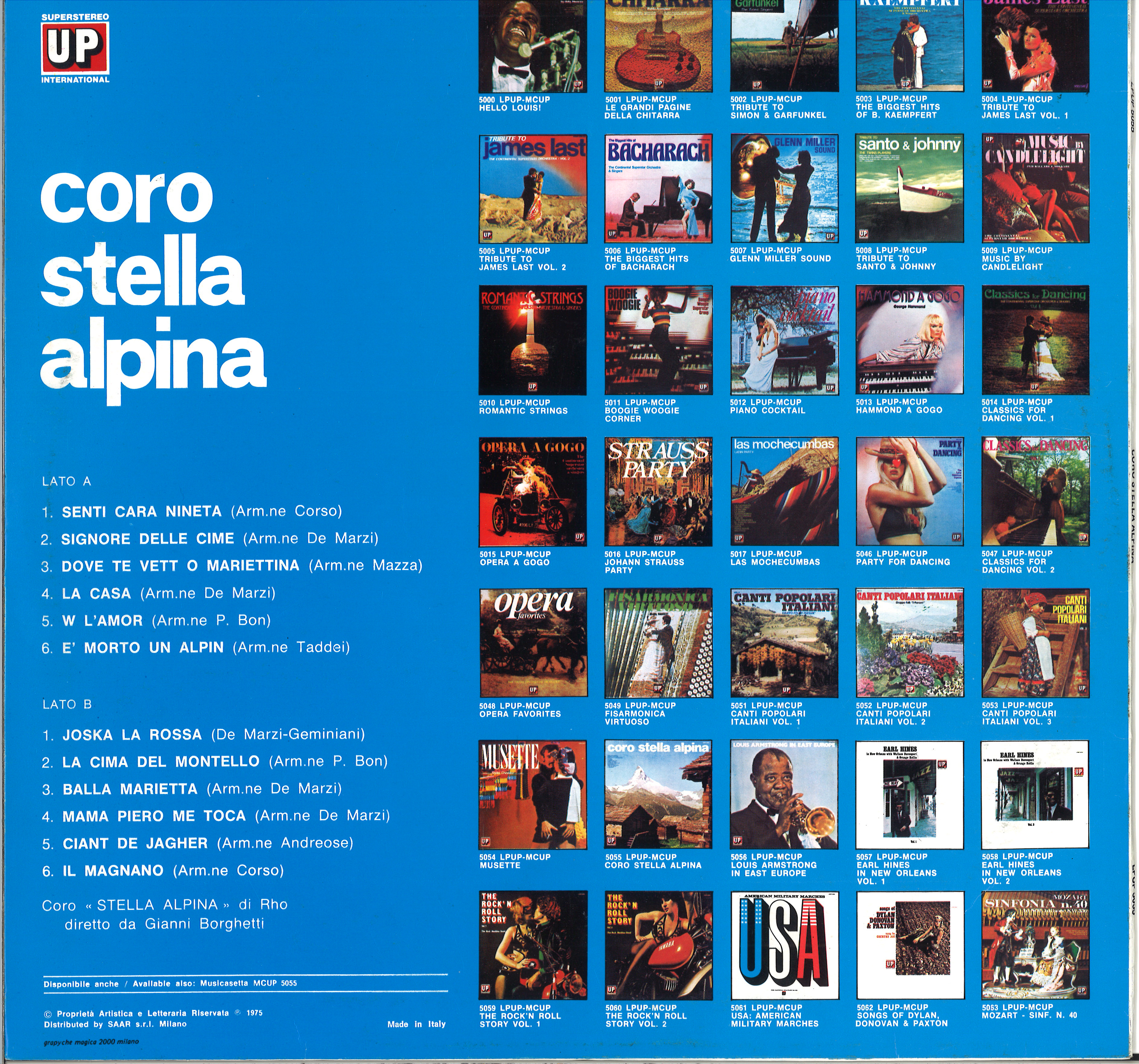 primo disco seconda copertina retro